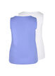 2-pack ribbad bas-tanktop , Ultramarine/White, Packshot image number 1