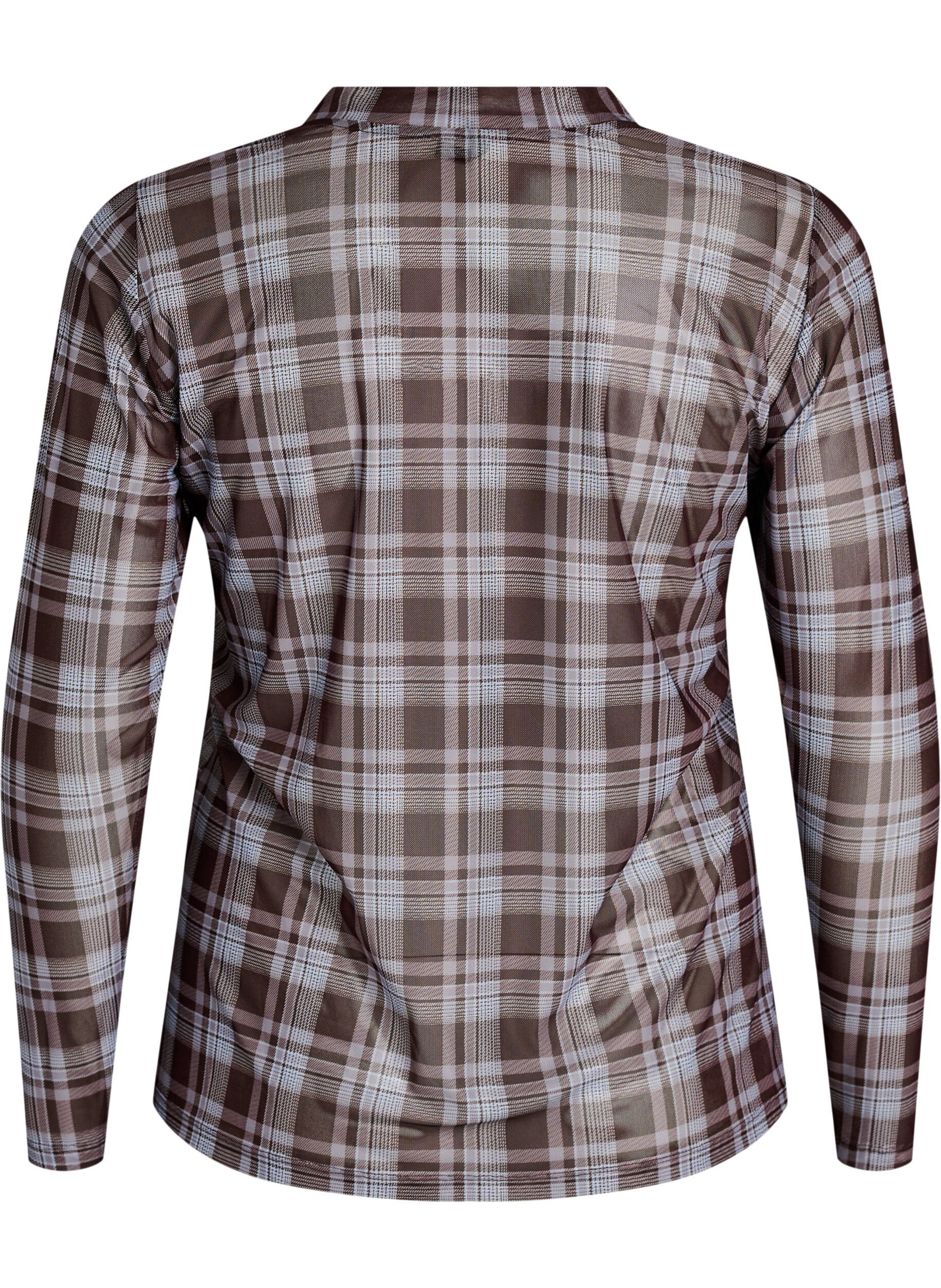 ZizziBlus i mesh med prickar, 9995, Packshot image number 1