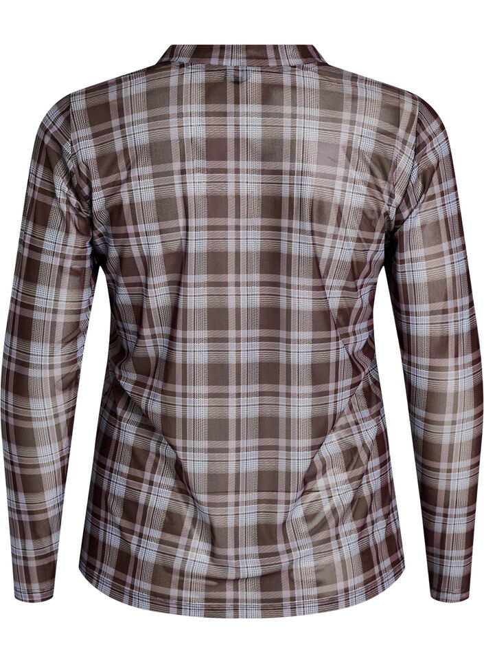 Blus i mesh med prickar, 9995, Packshot image number 1