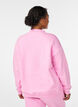 Sweatshirt med h&ouml;g hals och l&aring;nga &auml;rmar, Rosa, Model image number 2