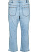 Croppade Vera-jeans med slitningar, Bl&aring;, Packshot image number 1