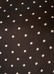 Prickig blus i chiffong med transparenta &auml;rmar, Brun, Packshot image number 2