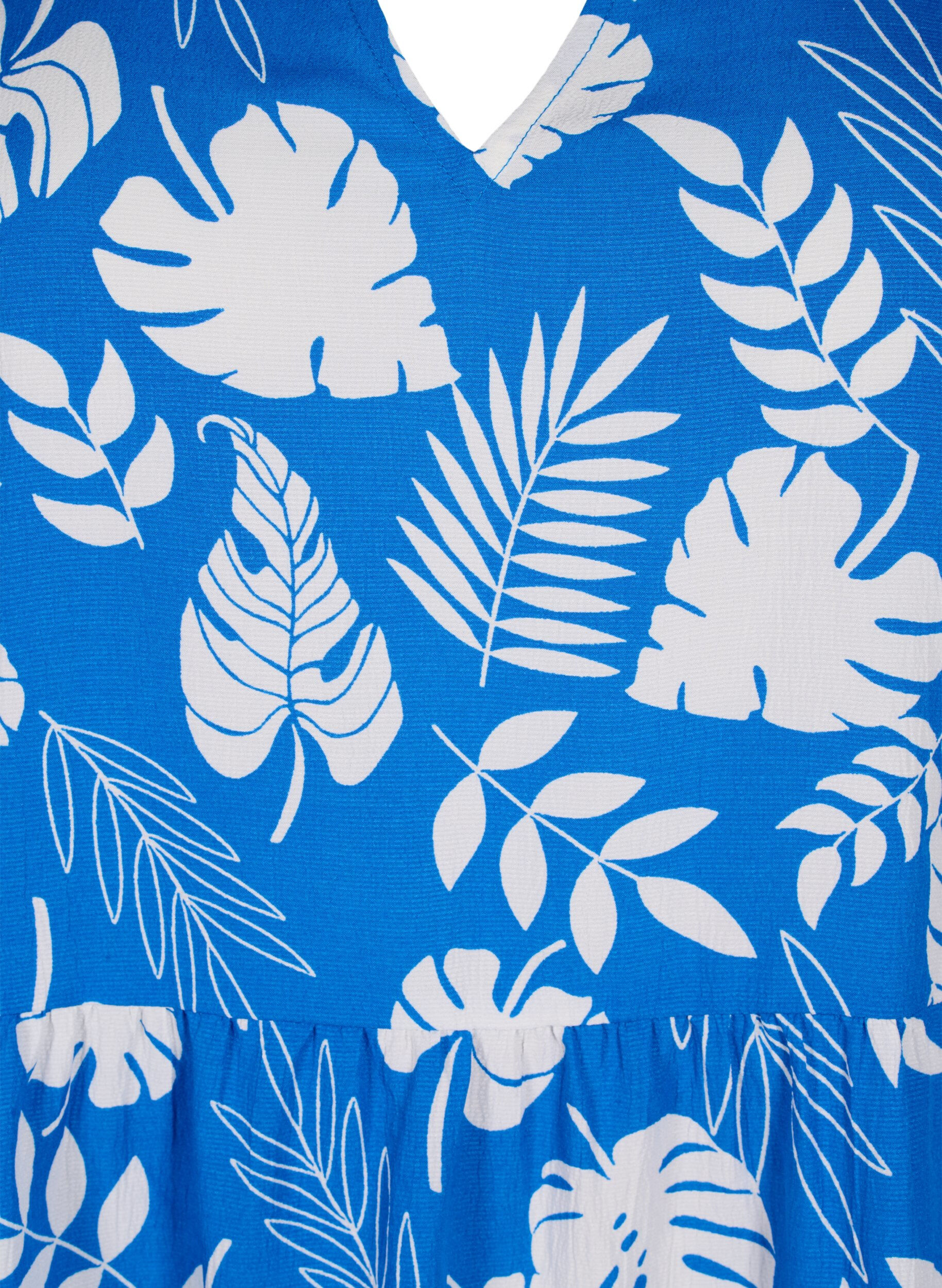 Zizzi FLASH - A-linjeformad kl&auml;nning med tryck, Skydiver White AOP, Packshot image number 2