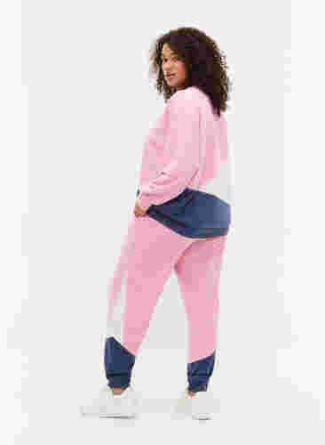 Sweatshirt med colour-block, C. Pink C. Blocking, Model image number 1