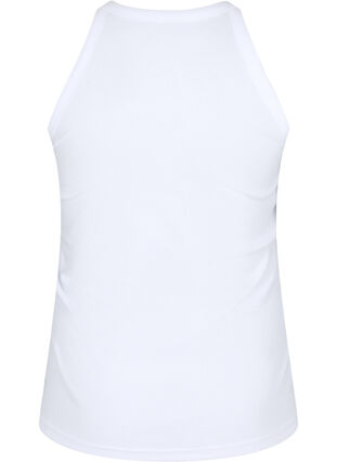 Ribbat linne i bomull, Bright White, Packshot image number 1