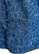 Jeansjacka med knytning och fickor, Blue Denim Destroy, Packshot image number 3