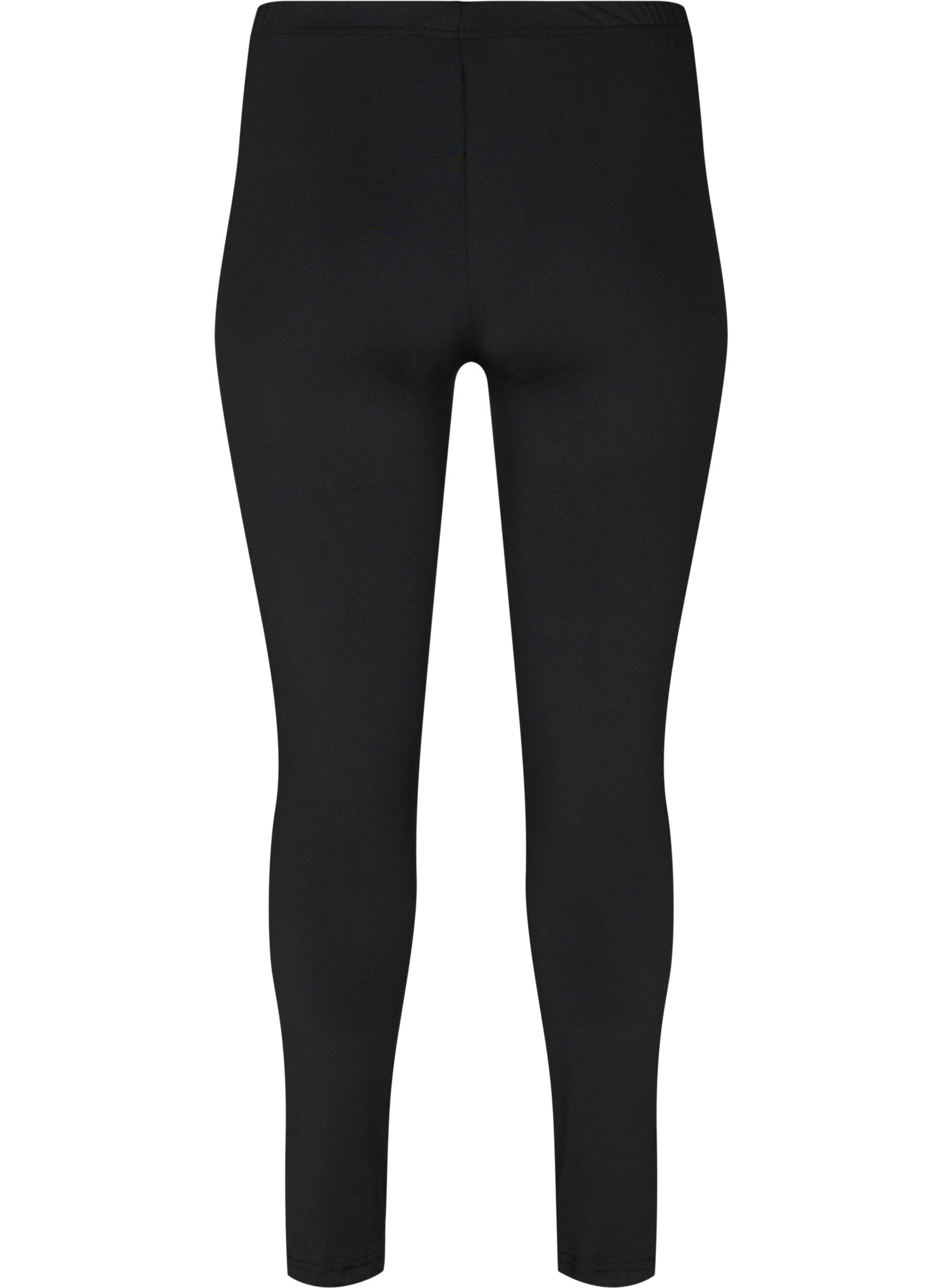Zizzi 2-pack basleggings, Black, Packshot image number 1