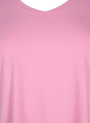Enfärgad t-shirt i bomull, Rosebloom, Packshot image number 2