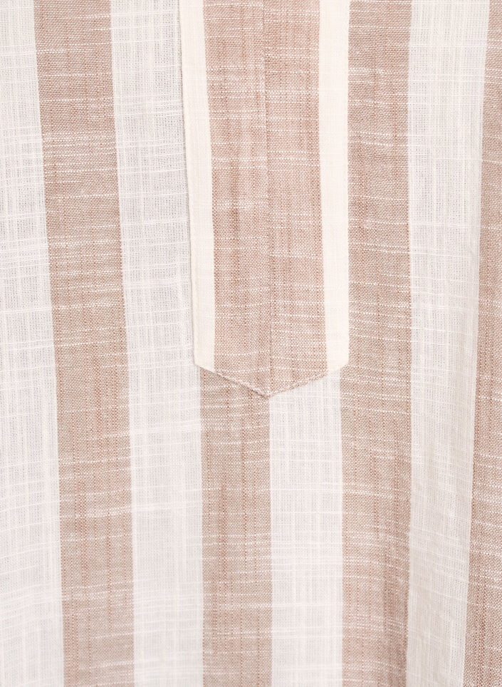 Tunika i bomull med v-ringning, Beige, Packshot image number 2