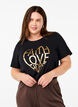 FLASH - T-shirt med motiv, Black Gold Faith, Model image number 0