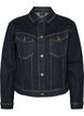 Klassisk jeansjacka med kontrasts&ouml;mmar, Bl&aring;, Packshot image number 0