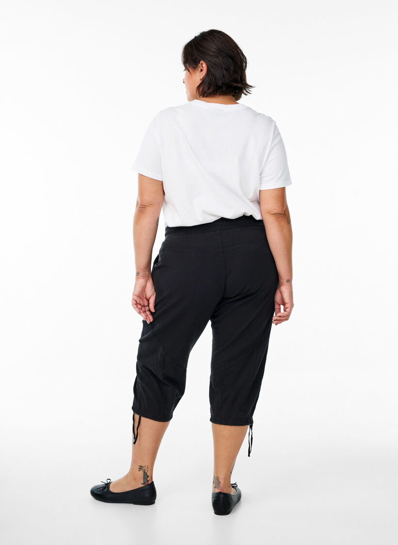 Knickers i bomull, Svart, Model image number 1