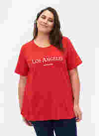 T-shirt från FLASH med tryck, High Risk Red, Model
