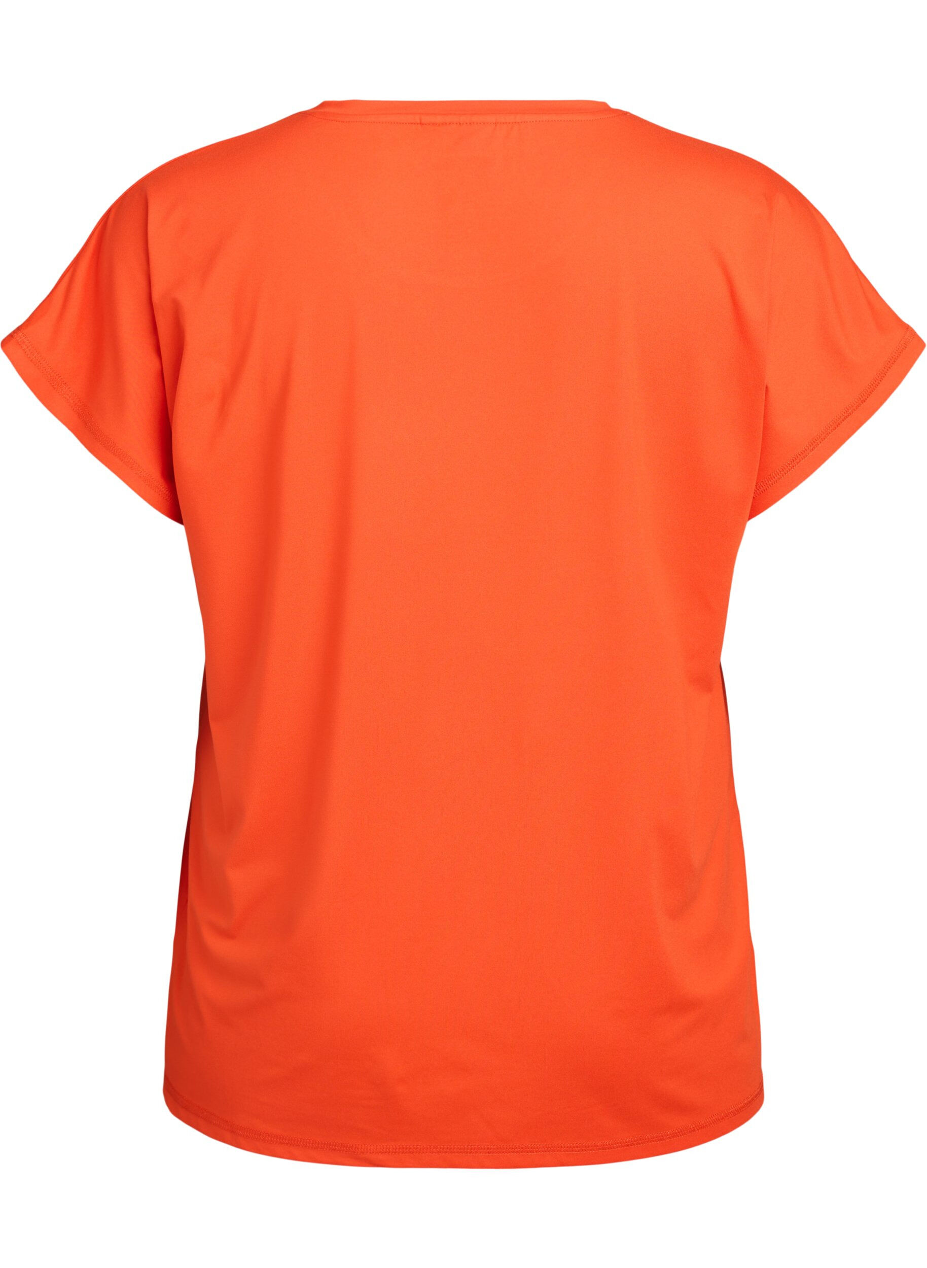 ZizziEnf&auml;rgad tr&auml;nings-T-shirt, Orange, Packshot image number 1