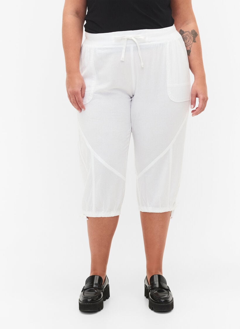 Knickers i bomull, Vit, Model image number 3