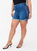 Jeansshorts med snörning, Blue Denim, Model image number 2