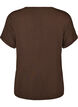 Bas-t-shirt med v-ringning i viskos, Brun, Packshot image number 1