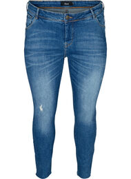Cropped Sally jeans, Dark blue denim