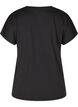 Tr&auml;nings t-shirt med v-ringning och l&ouml;s passform, Svart, Packshot image number 1