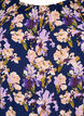 Blommig viskosblus med kort ärm, Small Flower AOP, Packshot image number 2