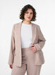 Klassisk blazer med enkelkn&auml;ppning och fickor, Beige, Model image number 0
