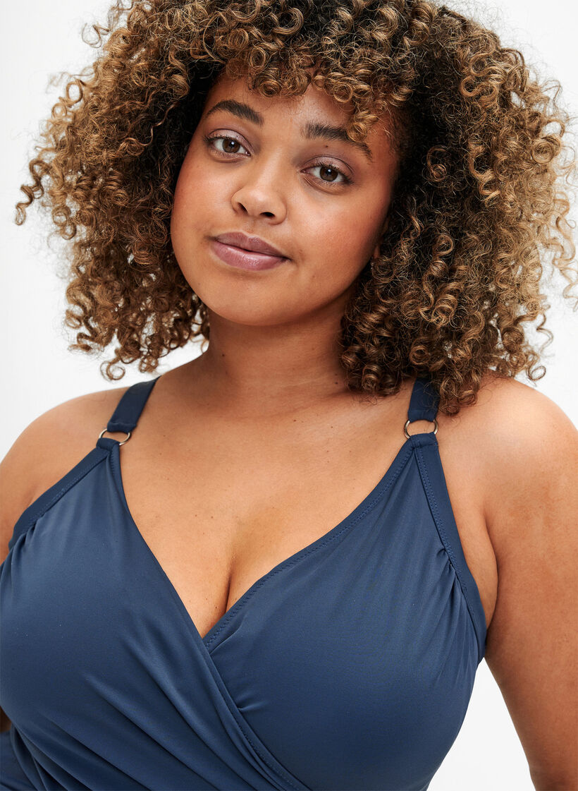 Baddräkt med omslag, Blå, Model image number 2