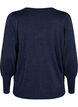 Stickad blus med shimmer och V-ringning, Naval A.w.Blue Lurex, Packshot image number 1