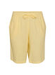 L&ouml;sa shorts i bomullsmuslin med h&ouml;g midja, Gul, Packshot image number 0
