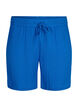 Shorts i bomullsmuslin med fickor, Victoria blue, Packshot image number 0