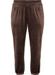 L&ouml;sa byxor i velour, Brun, Packshot image number 0
