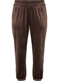 L&ouml;sa byxor i velour, Brun