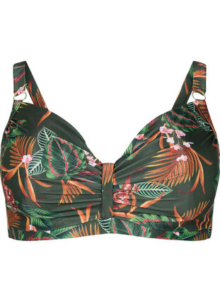 Bikinibehå med bygel och tryck, Boheme Palm AOP, Packshot image number 0