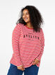 Randig blus med motiv, Whitew.FlameS.Stripe, Model image number 0