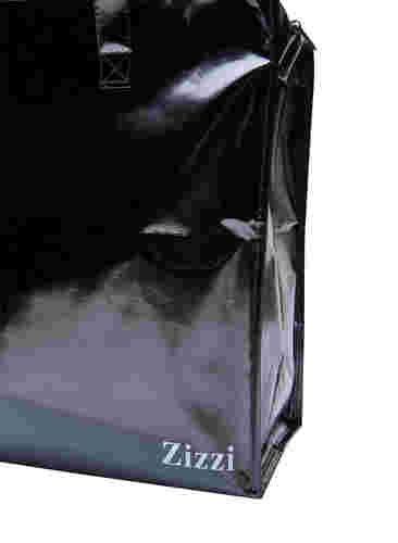 Shoppingväska med dragkedja, Black, Packshot image number 2