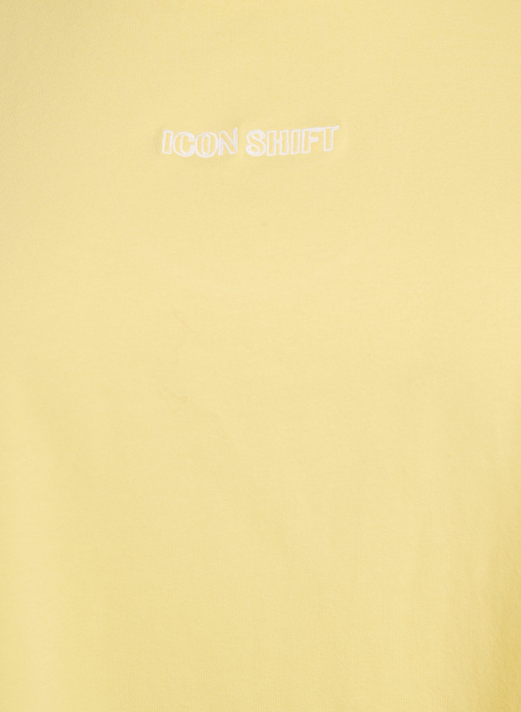 ZizziT-shirt i ekologisk bomull med ett litet motiv framtill, Gul, Packshot image number 2