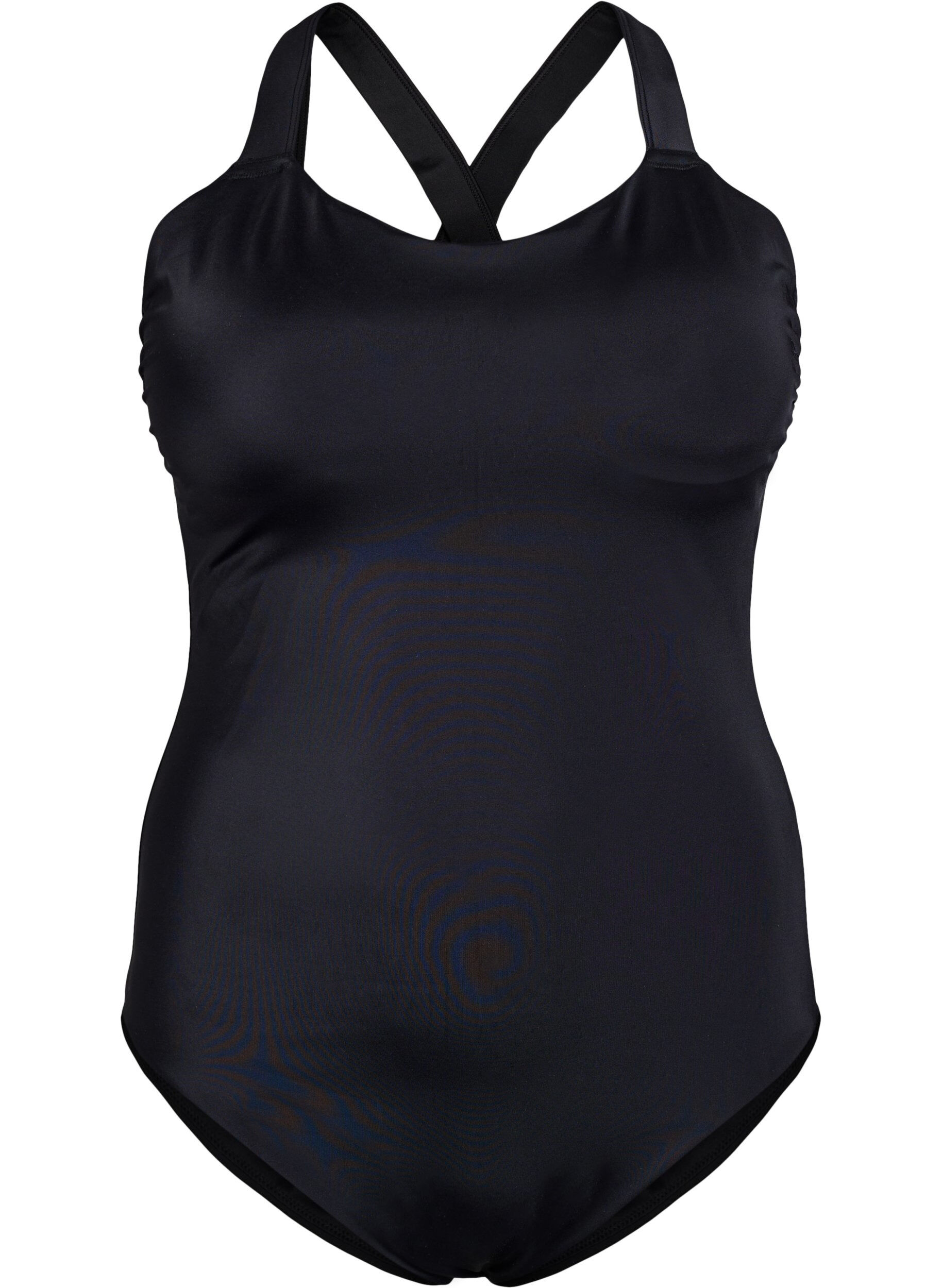 Zizzi Baddr&auml;kt med korsade axelband, Svart, Packshot image number 0