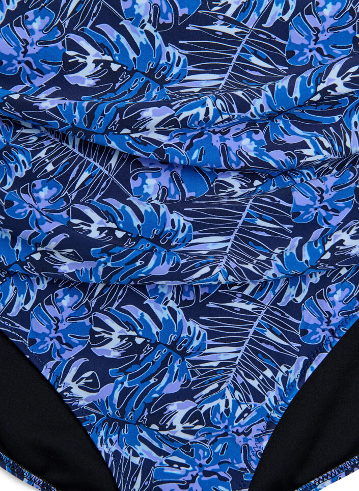 Bikinitrosa med h&ouml;g midja och m&ouml;nster, Bl&aring;, Packshot image number 2