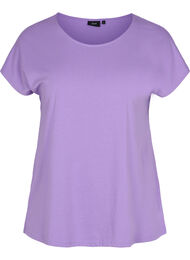 T-shirt i bomullsmix, Paisley Purple