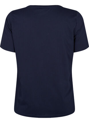 T-shirt från FLASH med tryck, Navy Blazer, Packshot image number 1