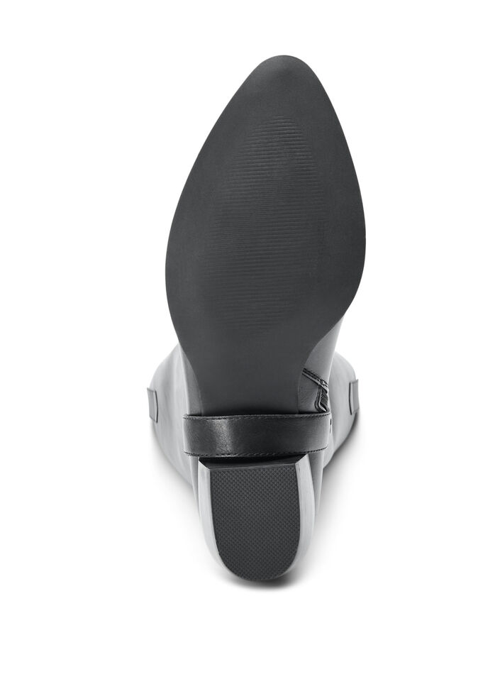 H&ouml;g st&ouml;vel med avtagbart skaft, Svart, Packshot image number 5