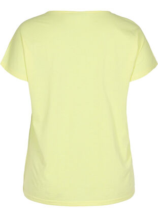 T-shirt i bomullsmix, Pale Banana, Packshot image number 1