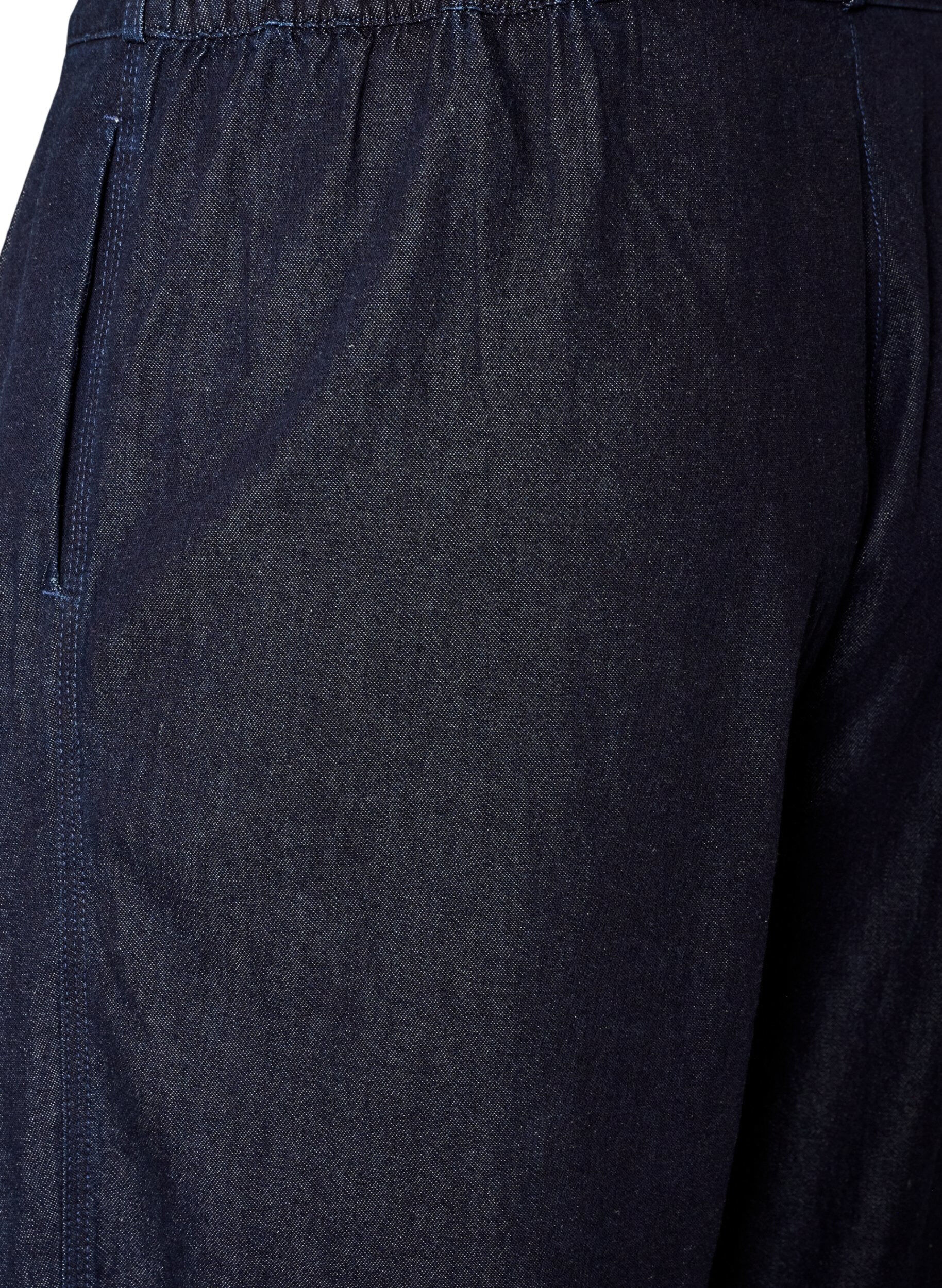 ZizziBalloon jeans med h&ouml;g midja, Bl&aring;, Packshot image number 3