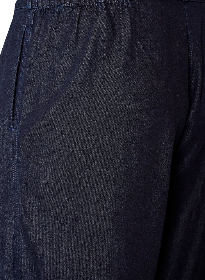 Balloon jeans med h&ouml;g midja, Bl&aring;, Packshot image number 3