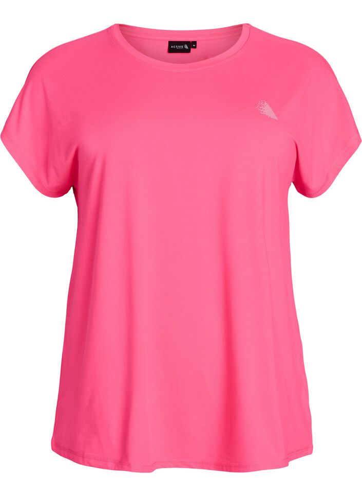 Enf&auml;rgad tr&auml;nings-T-shirt, Rosa, Packshot image number 0