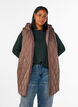 Medell&aring;ng quiltad v&auml;st med huva, Brun, Model image number 0
