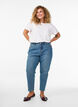 Mille mom jeans med h&ouml;g midja, Bl&aring;, Model image number 0
