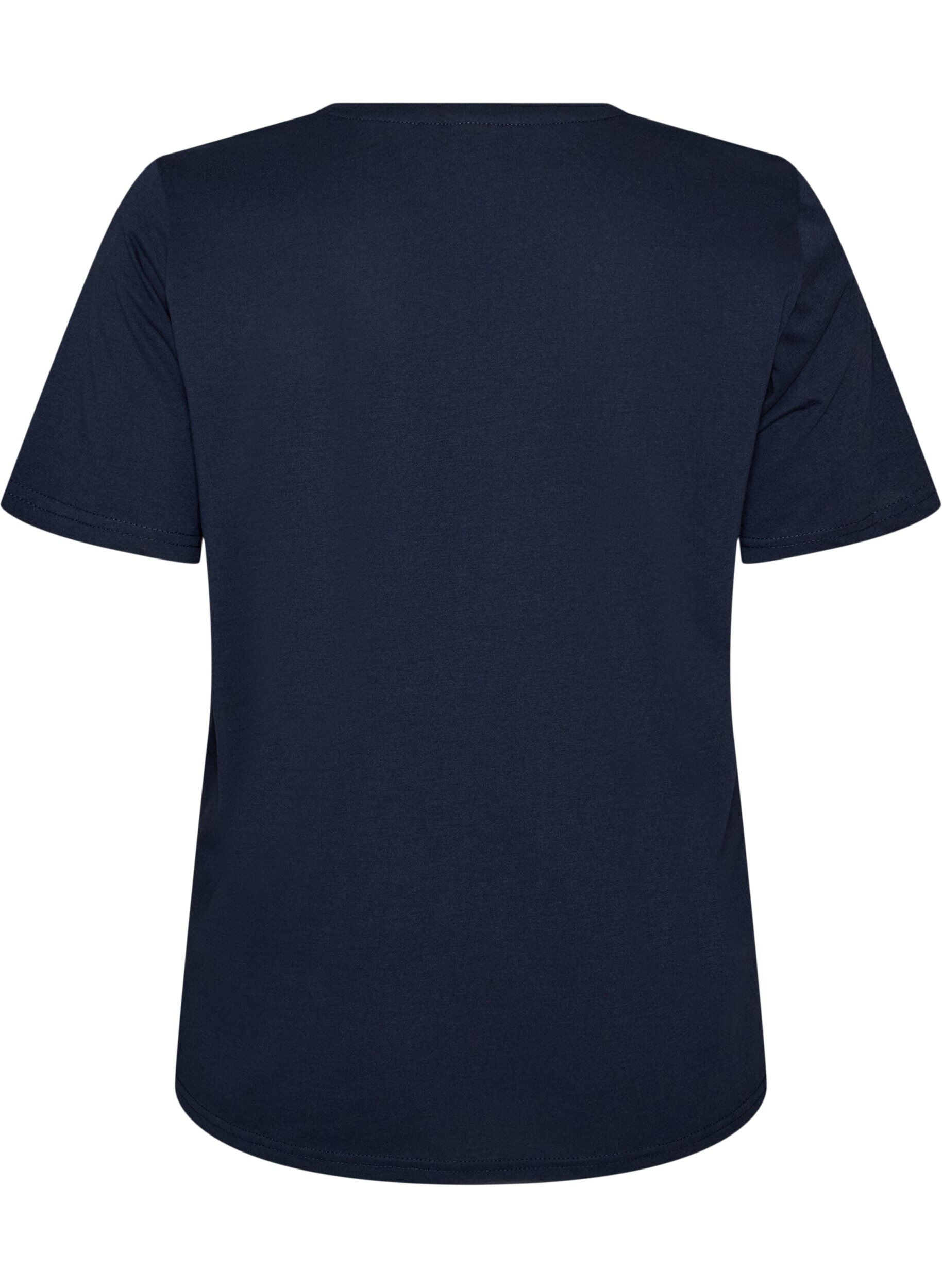 ZizziT-shirt med tryck, Bl&aring;, Packshot image number 1