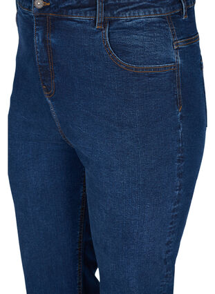Megan Jeans med regular fit och extra hög midja, Blue denim, Packshot image number 2