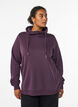 Sweatshirt med h&ouml;g krage och fickor, Lila, Model image number 0