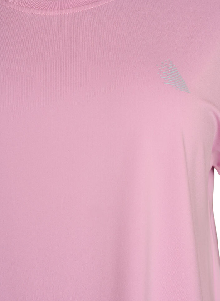 Enf&auml;rgad tr&auml;nings-T-shirt, Rosa, Packshot image number 2
